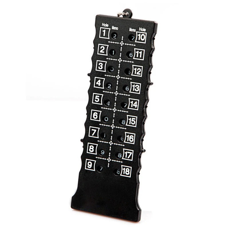 18 Holes Golf Stroke Counters Outdoor Golf Stroke Putt Score Card Score Counter With Key Chain Black - V.I.P Digital Presence