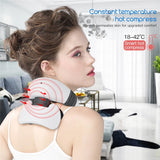 Magnetic Pulse Vibration Neck Massager for Pain Relief Health Care Relaxing Health Deep Tissue Cervical Massage Remote Control - V.I.P Digital Presence