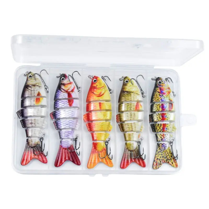 10cm 16.5g Multi-section Lure With Ring Beads Simulation Luya Multi-section Lure Submerged Bionic 6-section Lure - V.I.P Digital Presence