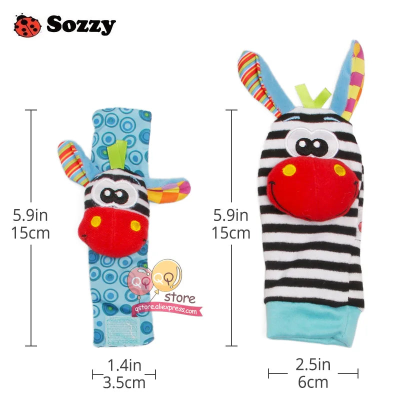 Sozzy Baby Rattles Soft Plush Toys 4 piece - V.I.P Digital Presence