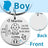 Lovely Personalized Baby Boys Girls Keychain  Name Birth Weight Height For Newborn Commemorate New Mom Dad Gift Keyring P026_C - V.I.P Digital Presence