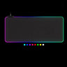 Alfombrilla de ratón para juegos con luz LED RGB, cubierta de teclado grande, base de goma antideslizante, alfombra de escritorio para computadora, alfombrilla de ratón para juegos de PC