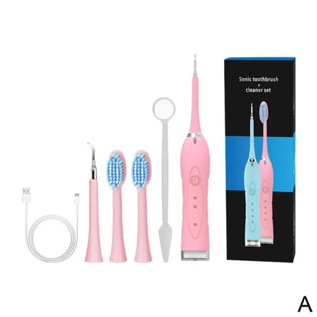 Electric Tartar Remover Tartar Ultrasonic Whitening USB Rechargeable Tooth Cleaner Portable Household Dental Calculus Remover - V.I.P Digital Presence