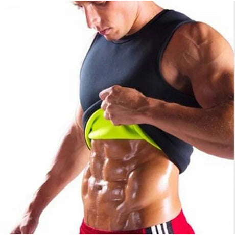 Men's Sauna Vest Ultra Sweat  Shapers Shirt Man Black Waist Cincher Men's Shapers Slimming Waist Trainer Corsets shapewear - V.I.P Digital Presence
