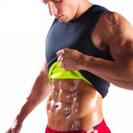 Men's Sauna Vest Ultra Sweat  Shapers Shirt Man Black Waist Cincher Men's Shapers Slimming Waist Trainer Corsets shapewear - V.I.P Digital Presence