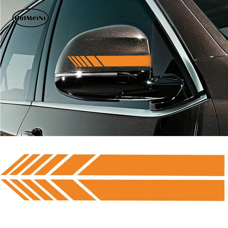 2pcs Car Styling Auto SUV Vinyl Graphic Car Sticker Rearview Mirror Side Decal Stripe DIY Car Body Decals 15.3*2cm - V.I.P Digital Presence