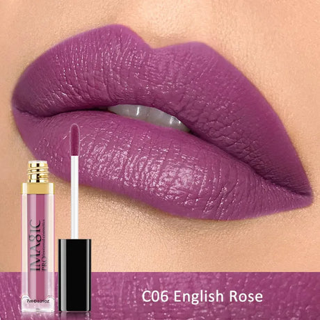 IMAGIC Waterproof Lip Gloss Matte Liquid Lipstick Matte Lipstick Lipkit Cosmetics Makeup Nude 12color - V.I.P Digital Presence