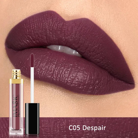 IMAGIC Waterproof Lip Gloss Matte Liquid Lipstick Matte Lipstick Lipkit Cosmetics Makeup Nude 12color - V.I.P Digital Presence