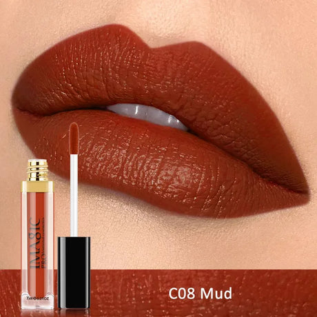 IMAGIC Waterproof Lip Gloss Matte Liquid Lipstick Matte Lipstick Lipkit Cosmetics Makeup Nude 12color - V.I.P Digital Presence