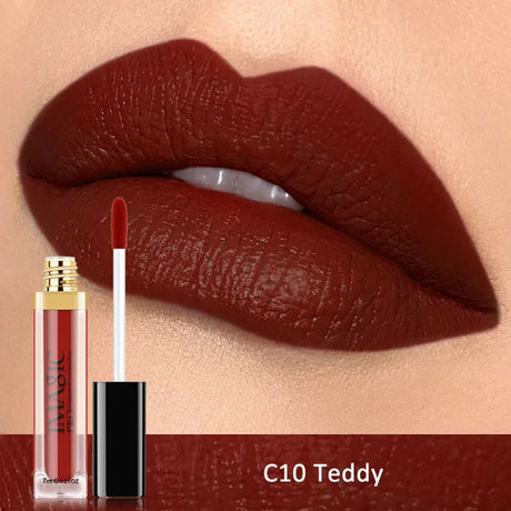 IMAGIC Waterproof Lip Gloss Matte Liquid Lipstick Matte Lipstick Lipkit Cosmetics Makeup Nude 12color - V.I.P Digital Presence