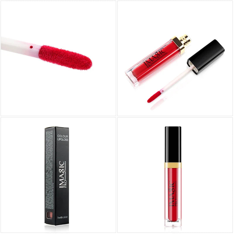 IMAGIC Waterproof Lip Gloss Matte Liquid Lipstick Matte Lipstick Lipkit Cosmetics Makeup Nude 12color - V.I.P Digital Presence
