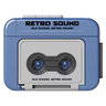 RetroVibe Cassette Keychain