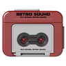 RetroVibe Cassette Keychain