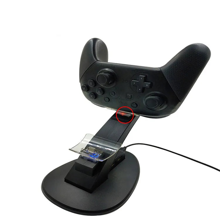 LED Light Indicator Dual USB Controller Charger Charging Dock Station Stand Cradle for Nintend Switch Pro Controller NS Gamepad - V.I.P Digital Presence