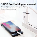 LED Display 3 USB Charger, Baseus Mobile Phone USB Charger Fast Charging Wall Charger For iPhone Samsung Xiaomi 3.4A Max Charger - V.I.P Digital Presence