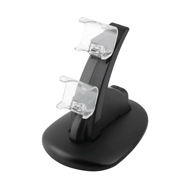 LED Dual USB Charging Charger Dock Stand Cradle Docking Station for Sony Playstation 4 PS4 Game Gaming Console Controller - V.I.P Digital Presence