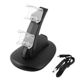 LED Dual USB Charging Charger Dock Stand Cradle Docking Station for Sony Playstation 4 PS4 Game Gaming Console Controller - V.I.P Digital Presence