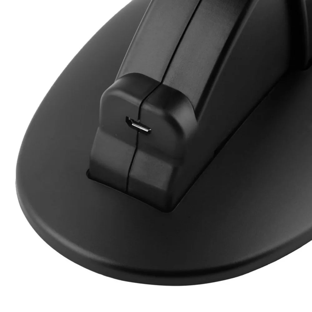 Dua USB Charging Socket Kit Charger Dock Stand Cradle For PS4 Console Controller Play Station Game Pad with USB Cable - V.I.P Digital Presence