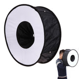Softbox de anillo SpeedLite Softbox Flash Light 45cm Difusor plegable Anillo Speedlight Softbox 