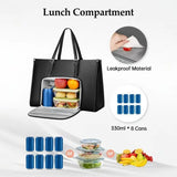 2In1 Insulated Handbag Travel Waterproof Large Capacity Women Tote Bag Picnic Lunch Box Multifunctional Outdoor Travel Bag - V.I.P Digital Presence