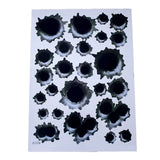 1Pcs Car Stickers 3D Bullet Hole Funny Decal Car-covers Motorcycle Scratch Realistic Bullet Hole Waterproof Stickers - V.I.P Digital Presence