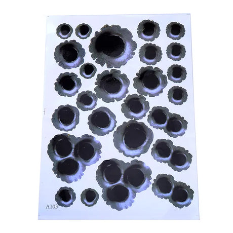 1Pcs Car Stickers 3D Bullet Hole Funny Decal Car-covers Motorcycle Scratch Realistic Bullet Hole Waterproof Stickers - V.I.P Digital Presence