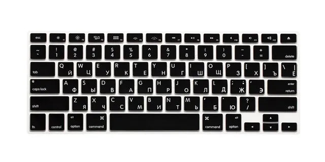 US Russian Keyboard Stickers Covers 2pcs Letters Film Protector for Macbook Air 13 Pro Retina 13 15 Laptop Skin for Mac book - V.I.P Digital Presence