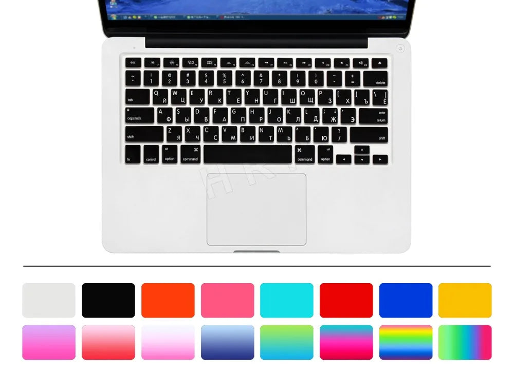 US Russian Keyboard Stickers Covers 2pcs Letters Film Protector for Macbook Air 13 Pro Retina 13 15 Laptop Skin for Mac book - V.I.P Digital Presence