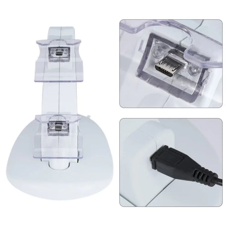 USB LED Light Dual Controller Charging Dock Station Charger for Microsoft for Xbox One Controllers Game Accessories With Cable - V.I.P Digital Presence