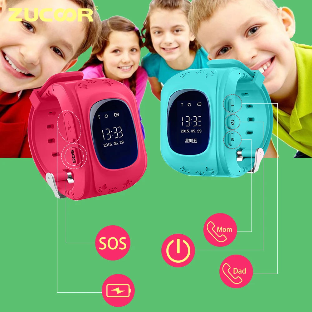Smart Watch Support GSM 2G SIM Card Children Smartwatch GPS Tracker SOS Call Wristwatch Sport Clock for Kid Boy Girl Kids - V.I.P Digital Presence