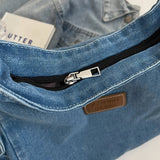 Adjustable Strap Denim Shoulder Bag - V.I.P Digital Presence