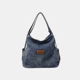 Adjustable Strap Denim Shoulder Bag - V.I.P Digital Presence
