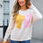 Angel Wings Bow Round Neck Dropped Shoulder Sweater - V.I.P Digital Presence