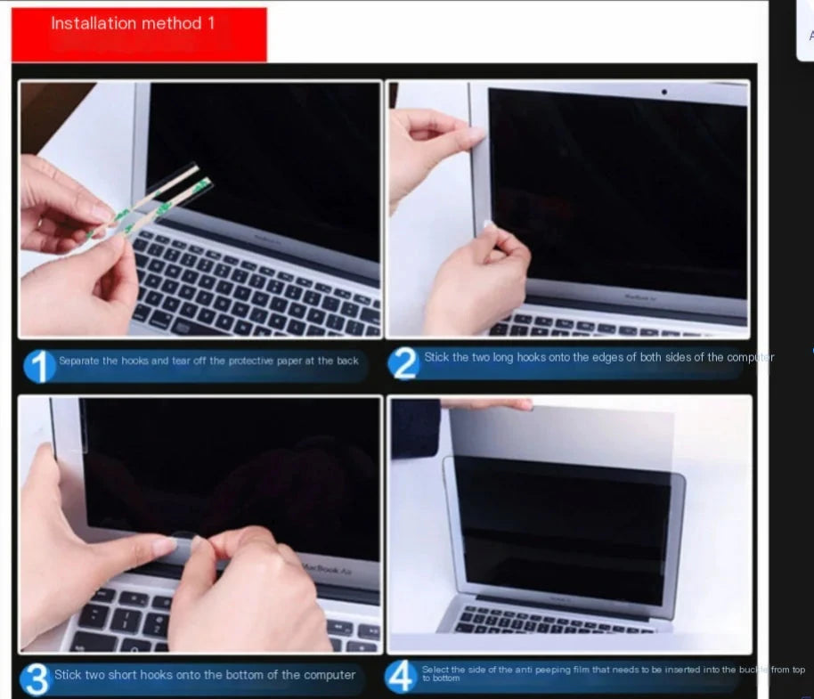 Anti-Spy Laptop Privacy Screen Protector - V.I.P Digital Presence