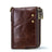 Anti-Theft Brush RFID Genuine Leather Men's Wallet Multifunctional Double Zipper Vertical Wallet Fashion Casual Coin Purse - V.I.P Digital Presence