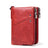 Anti-Theft Brush RFID Genuine Leather Men's Wallet Multifunctional Double Zipper Vertical Wallet Fashion Casual Coin Purse - V.I.P Digital Presence