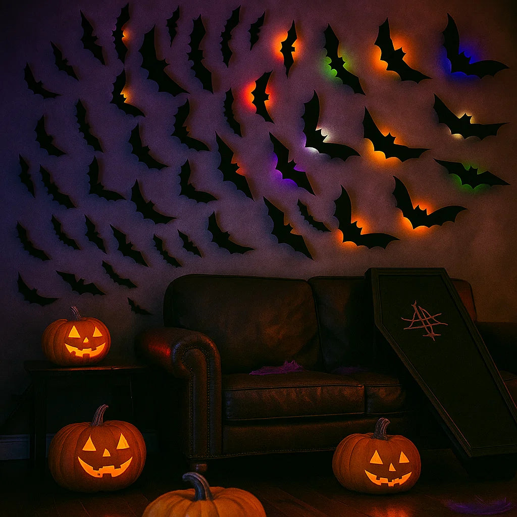LED SpookyGlow Bat Decor