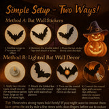 LED SpookyGlow Bat Decor