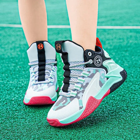 Boys' basketball shoes teenagers' mesh breathable sports shoes - V.I.P Digital Presence