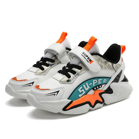 Boys' sports shoes with waterproof leather surface and anti slip soft sole for students - V.I.P Digital Presence