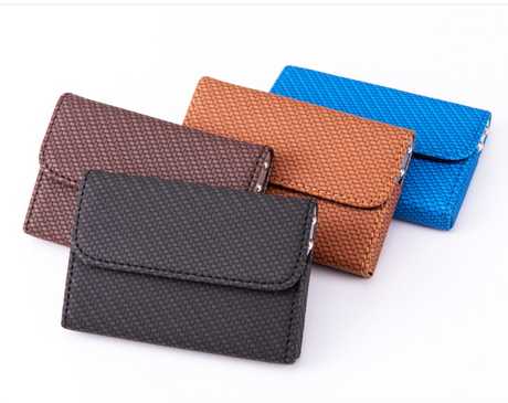 Business Card Case Men's Business Gift Metal Leather Business Card Holder Business Card Storage Box Flip Business Card Case 886# - V.I.P Digital Presence