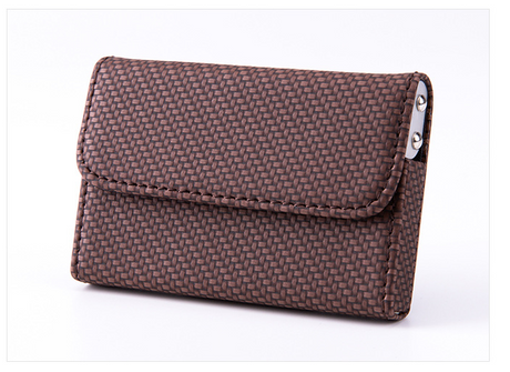 Business Card Case Men's Business Gift Metal Leather Business Card Holder Business Card Storage Box Flip Business Card Case 886# - V.I.P Digital Presence