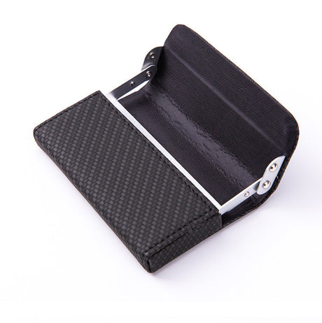 Business Card Case Men's Business Gift Metal Leather Business Card Holder Business Card Storage Box Flip Business Card Case 886# - V.I.P Digital Presence
