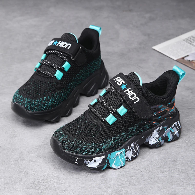Children's sports shoes boys' mesh breathable soft soled running shoes - V.I.P Digital Presence