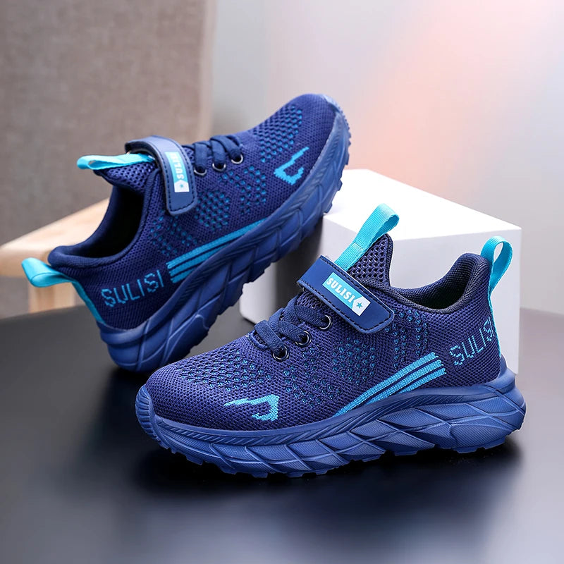 Children's sports shoes seasonal flying woven men's shoes breathable men's and women's casual running shoes for children - V.I.P Digital Presence