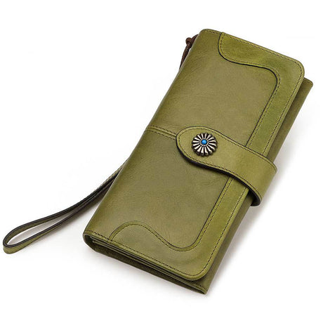 Clutch Bag RFID Anti-Magnetic Anti-Theft Brush Ladies Long Wallet Mobile Phone Bag Leather Wallet Coin Pocket - V.I.P Digital Presence