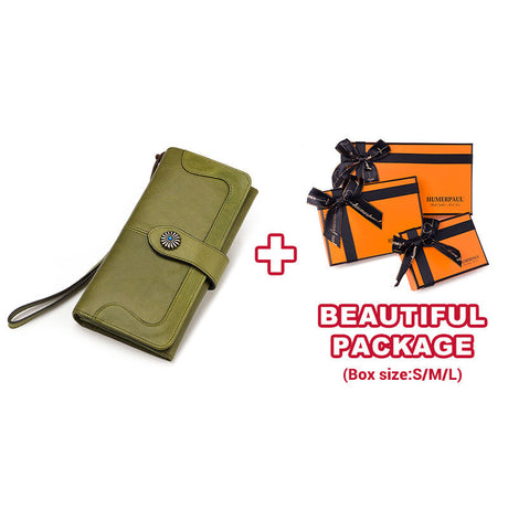Clutch Bag RFID Anti-Magnetic Anti-Theft Brush Ladies Long Wallet Mobile Phone Bag Leather Wallet Coin Pocket - V.I.P Digital Presence