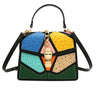 Color blocking hand-held small square bag, versatile for women, single shoulder - V.I.P Digital Presence