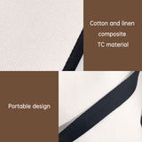 Colorblock handbag custom made to order 380g linen cotton - V.I.P Digital Presence