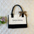Colorblock handbag custom made to order 380g linen cotton - V.I.P Digital Presence